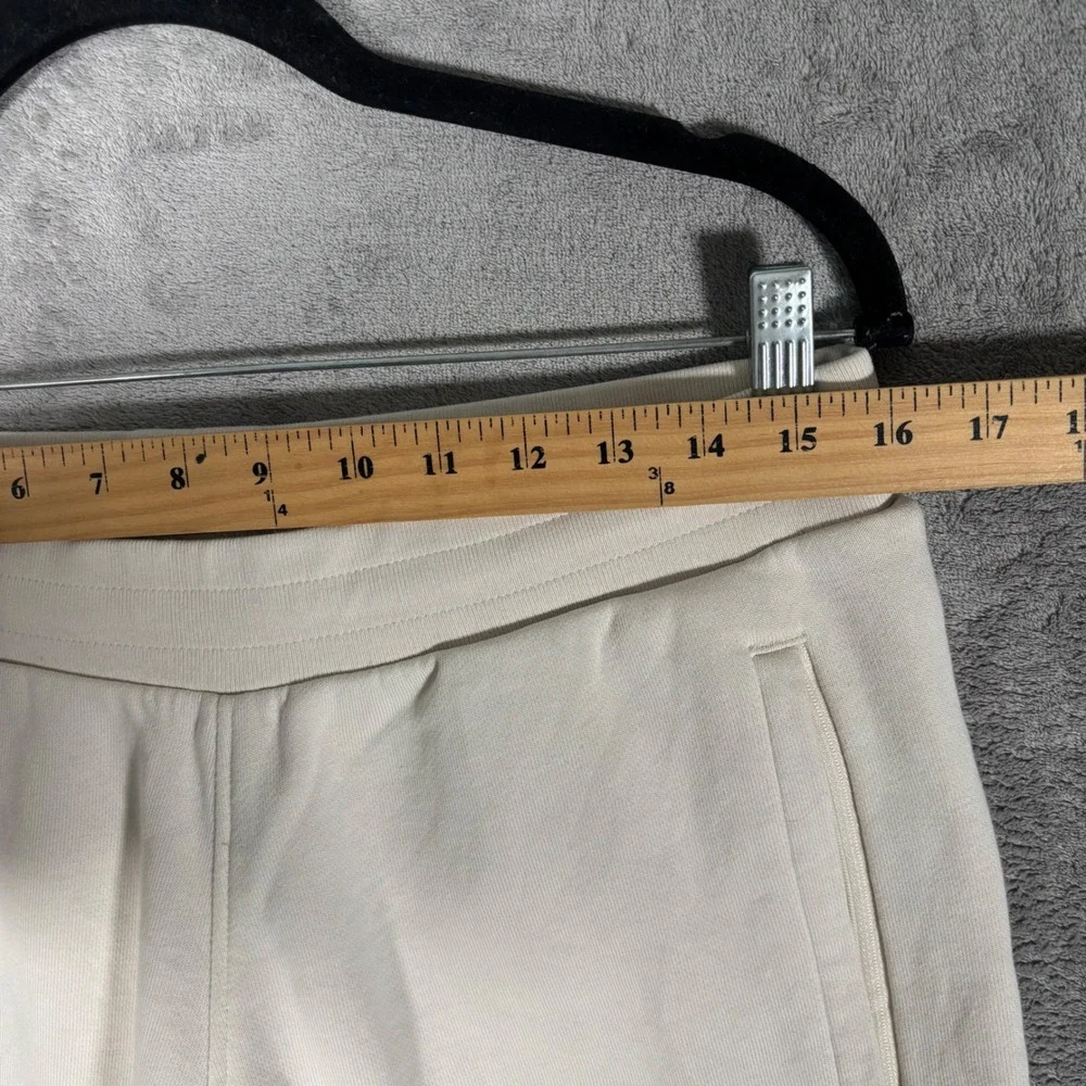 Adidas Originals Mens M Cream Trefoil Logo Fleece Jogger Sweatpants HE9410 32x32